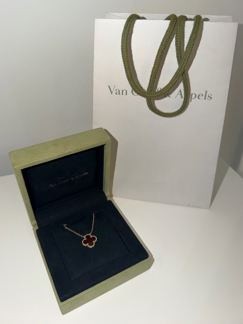 Van Cleef & Arpels Red Alhambra Necklace